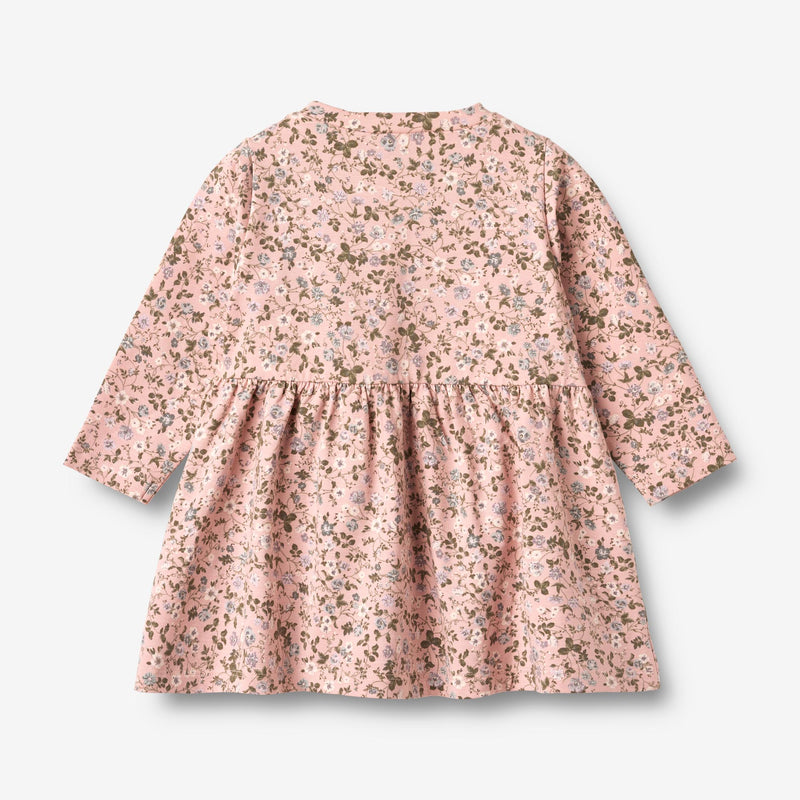Wheat Main Jersey Dress L/S Sessa Dress 9536 rose powder flowers