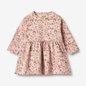 Wheat Main Jersey Dress L/S Sessa Dress 9536 rose powder flowers