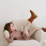 Wheat Main Jersey Dress L/S Sessa Dresses 1187 rose flower meadow