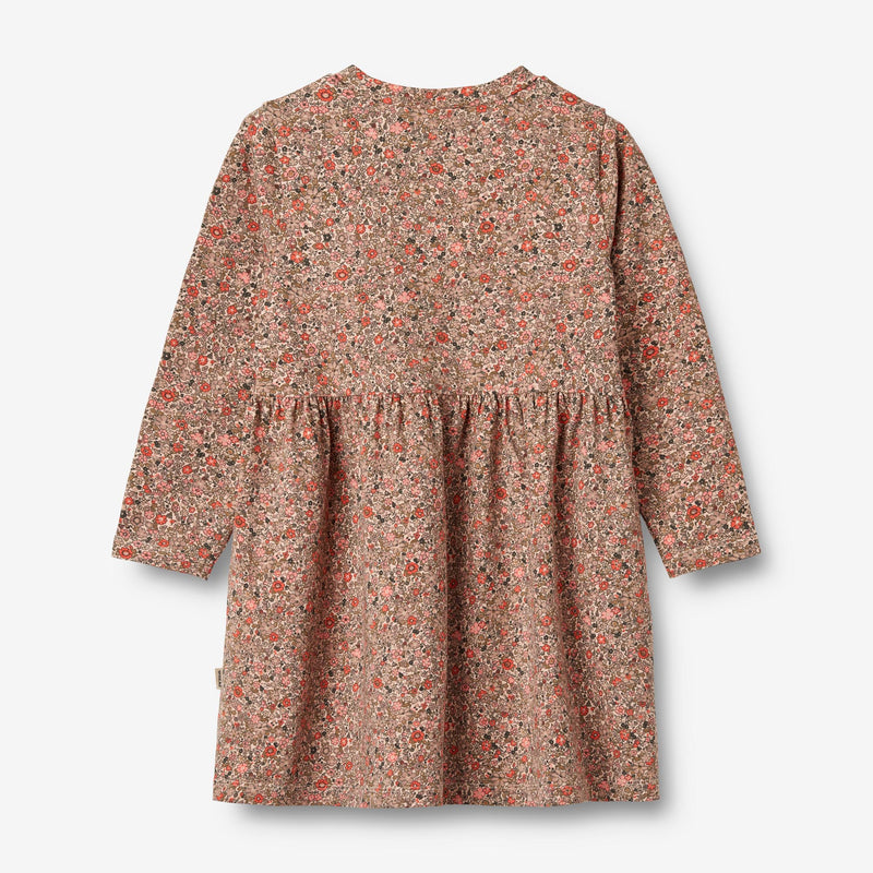 Wheat Main Jersey Dress L/S Sessa Dresses 1187 rose flower meadow
