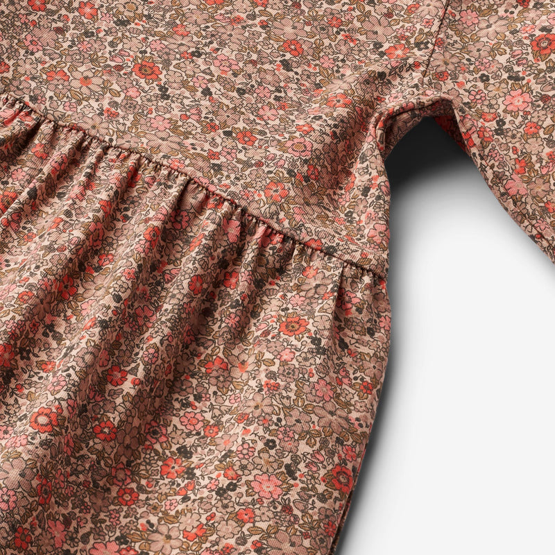 Wheat Main Jersey Dress L/S Sessa Dresses 1187 rose flower meadow