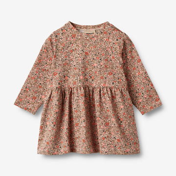 Wheat Main Jersey Dress L/S Sessa Dresses 1187 rose flower meadow