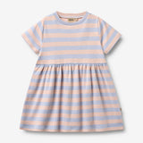 Wheat Main Jersey Dress S/S Anna Dress 9653 powder stripe