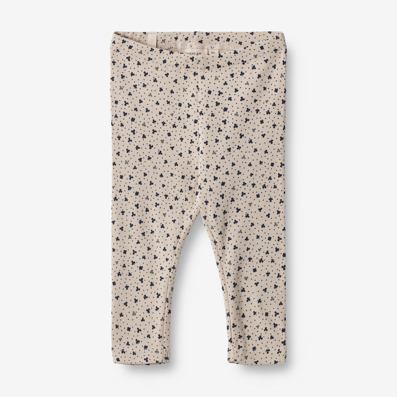 Wheat Main Jersey Leggings Jules | Baby Leggings 3241 soft beige clover