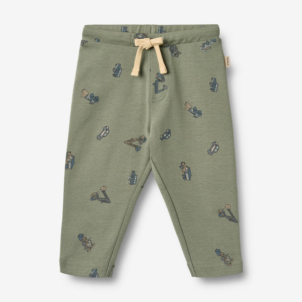 Jersey Pants Manfred - dusty green cars – Wheat.eu