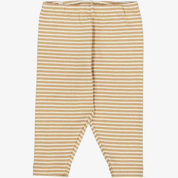 Wheat Main  Jersey Pants Silas | Baby Leggings 3307 cappuccino stripe