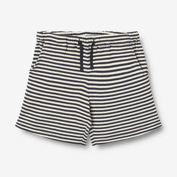 Wheat Main Jersey Shorts Kalle Shorts 9432 navy rib stripe