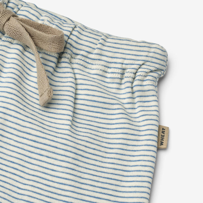 Wheat Main Jersey Shorts Vic Shorts 1048 blue stripe