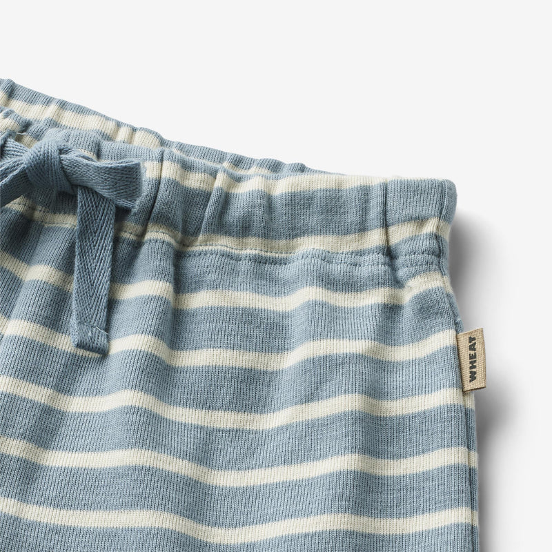 Wheat Main Jersey Shorts Vic | Baby Shorts 1009 ashley blue stripe