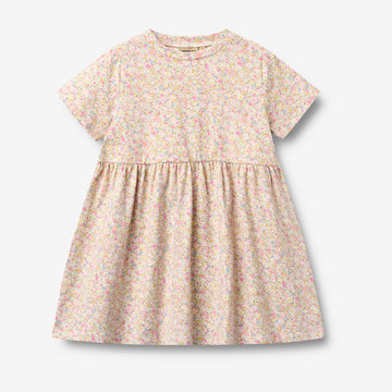 Wheat Main Jersey dress S/S Anna Dress 9637 blush flower meadow