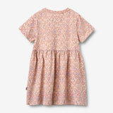 Wheat Main Jersey dress S/S Anna Dress 9876 magenta heart flowers