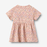 Wheat Main Jersey dress S/S Anna Dress 9876 magenta heart flowers