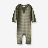 Wheat Main Jumpsuit Finn | Baby Jumpsuits 4076 dark green stripe