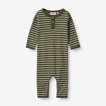 Wheat Main Jumpsuit Finn | Baby Jumpsuits 4076 dark green stripe