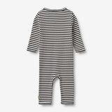 Wheat Main Jumpsuit L/S Dusty Jumpsuit 9432 navy rib stripe