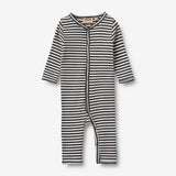 Wheat Main Jumpsuit L/S Dusty Jumpsuit 9432 navy rib stripe