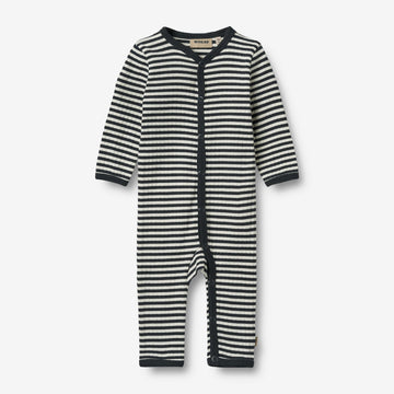 Wheat Main Jumpsuit L/S Dusty Jumpsuit 9433 navy sea stripe