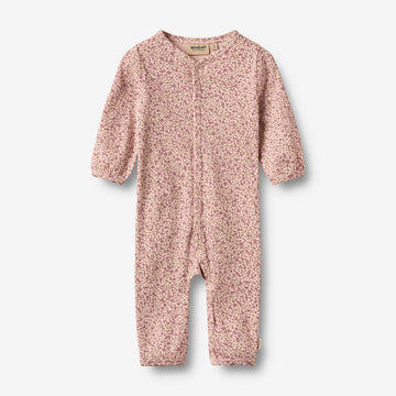 Wheat Main Jumpsuit L/S Felizia Jumpsuit 9898 dime rose small flowers