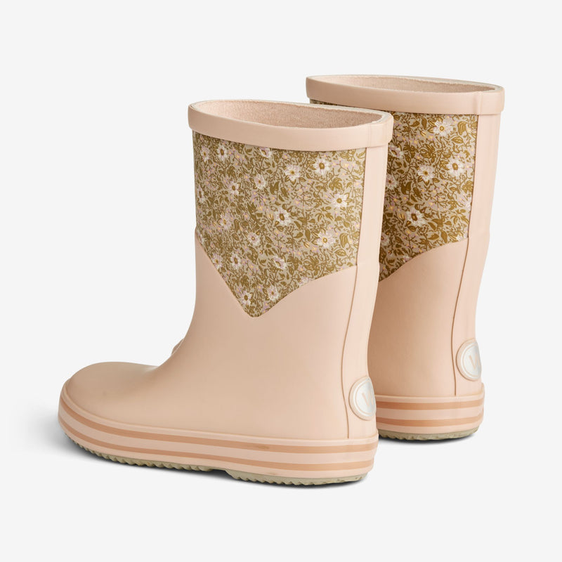 Wheat Footwear Juno Rubber Boot Print Rubber Boots 1359 pale lilac flowers