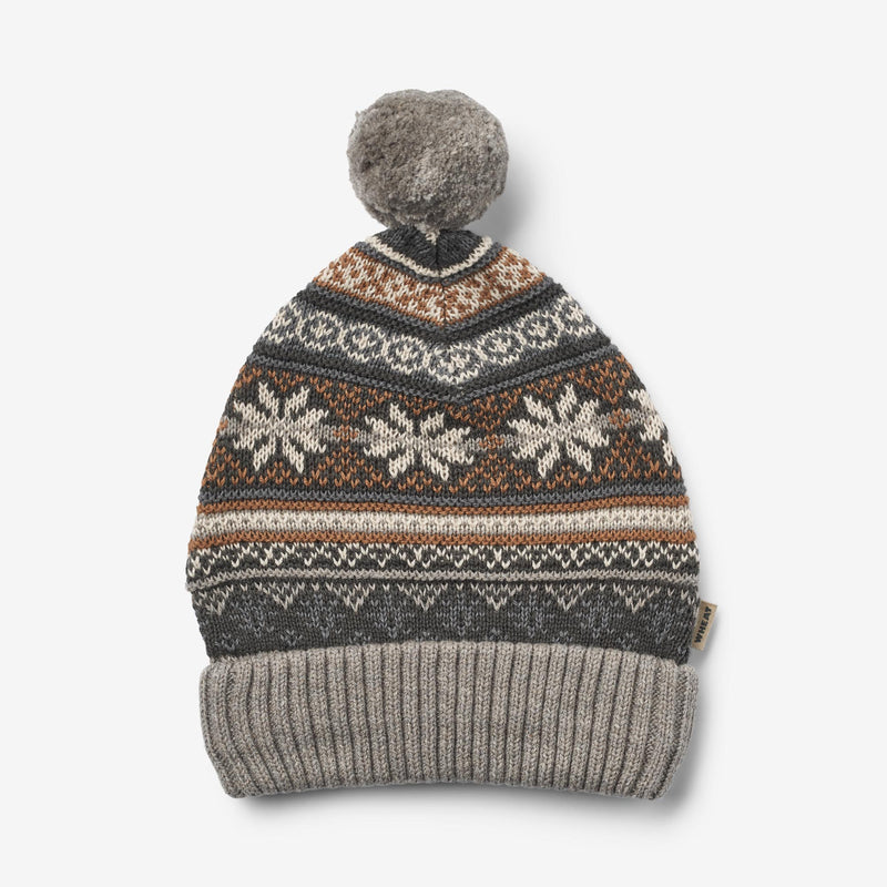 Wheat Outerwear Knit Beanie Nolo Outerwear acc. 3229 warm grey melange