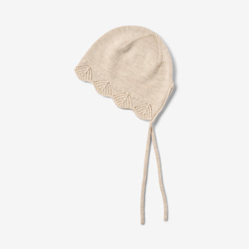 Wheat Outerwear Knit Bonnet Amya Accessory 9562 offwhite melange