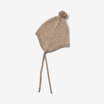Wheat Outerwear Knit Bonnet Liro Accessory 9556 grey camel melange