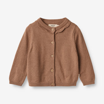 Wheat Main Knit Cardigan Amy | Baby Knitted Tops 2121 berry dust