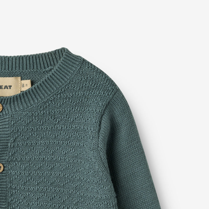 Wheat Main Knit Cardigan Bjørn Cardigan 1460 stormy weather