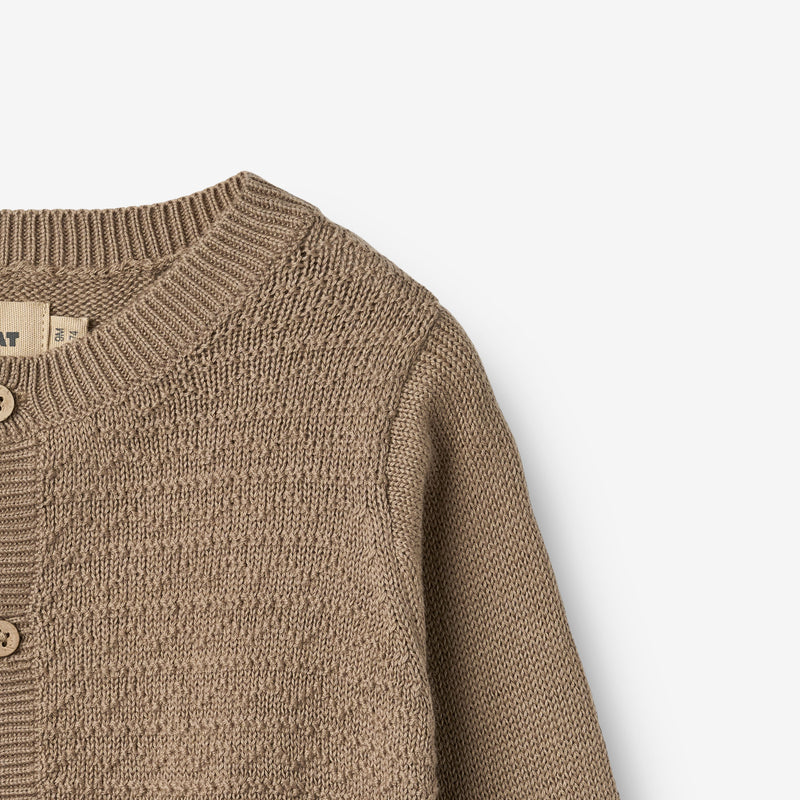 Wheat Main Knit Cardigan Bjørn Cardigan 3239 beige stone