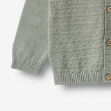 Wheat Main Knit Cardigan Bjørn Cardigan 5050 morning mist