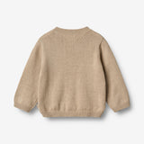 Wheat Main Knit Cardigan Bjørn Knitted Tops 9441 soft sand
