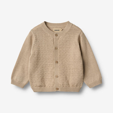 Wheat Main Knit Cardigan Bjørn Cardigan 9441 soft sand