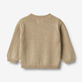 Wheat Main Knit Cardigan Bjørn Knitted Tops 0172 grey sand