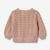 Wheat Main Knit Cardigan Celia | Baby Knitted Tops 1157 moonlight rose