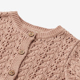 Wheat Main Knit Cardigan Celia | Baby Knitted Tops 1157 moonlight rose