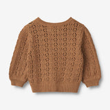 Wheat Main Knit Cardigan Celia | Baby Knitted Tops 5073 caramel