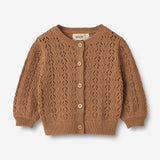 Wheat Main Knit Cardigan Celia | Baby Knitted Tops 5073 caramel