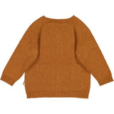 Wheat Main Knit Cardigan Classic Knitted Tops 3025 cinnamon melange