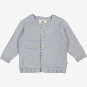 Wheat Main  Knit Cardigan Classic | Baby Knitted Tops 1528 cloudy sky