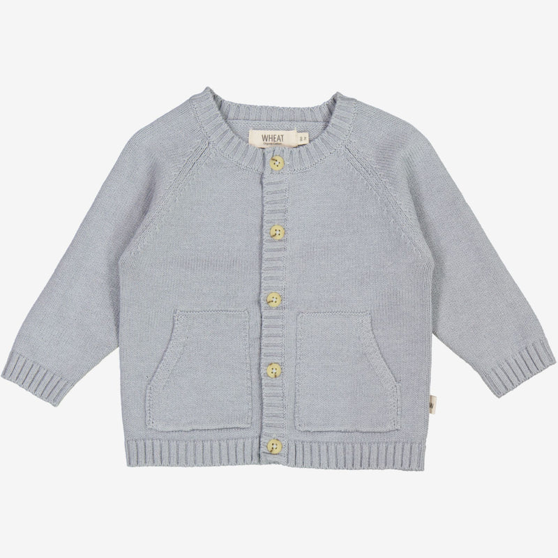 Knit Cardigan Classic | Baby - cloudy sky