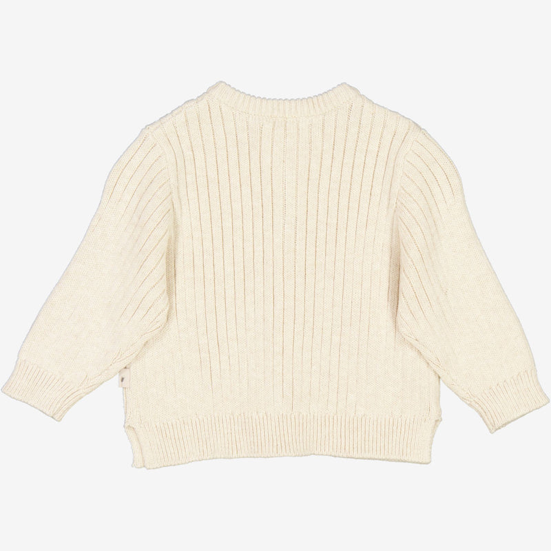 Wheat Main  Knit Cardigan Eke | Baby Knitted Tops 1101 cloud melange