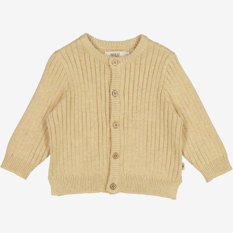 Wheat Main  Knit Cardigan Eke | Baby Knitted Tops 9306 seeds melange