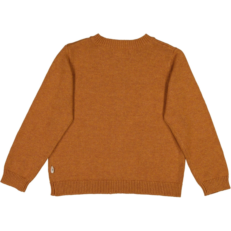 Wheat Main Knit Cardigan Ella Knitted Tops 3025 cinnamon melange
