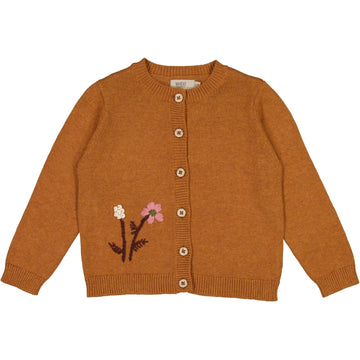 Wheat Main Knit Cardigan Ella Knitted Tops 3025 cinnamon melange