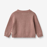 Wheat Main Knit Cardigan Ella | Baby Knitted Tops 1349 lavender rose
