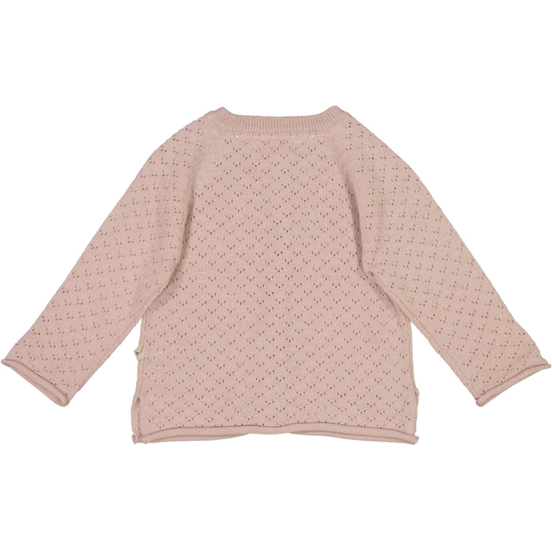 Wheat Main Knit Cardigan Hera Knitted Tops 2487 rose powder