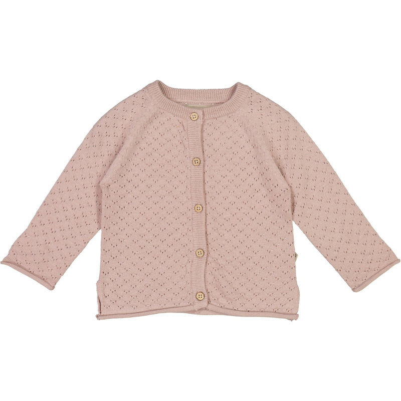 Wheat Main Knit Cardigan Hera Knitted Tops 2487 rose powder