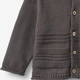Wheat Main Knit Cardigan L/S Gunnar Cardigan 9619 dark charcoal