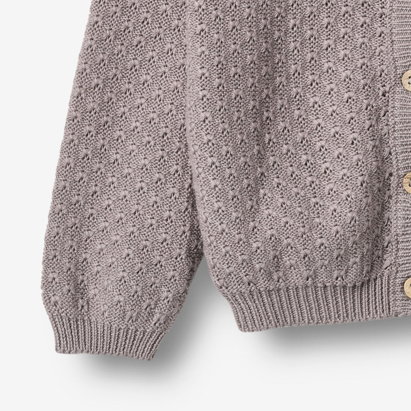 Wheat Main Knit Cardigan Magnella Cardigan 9531 dusty purple