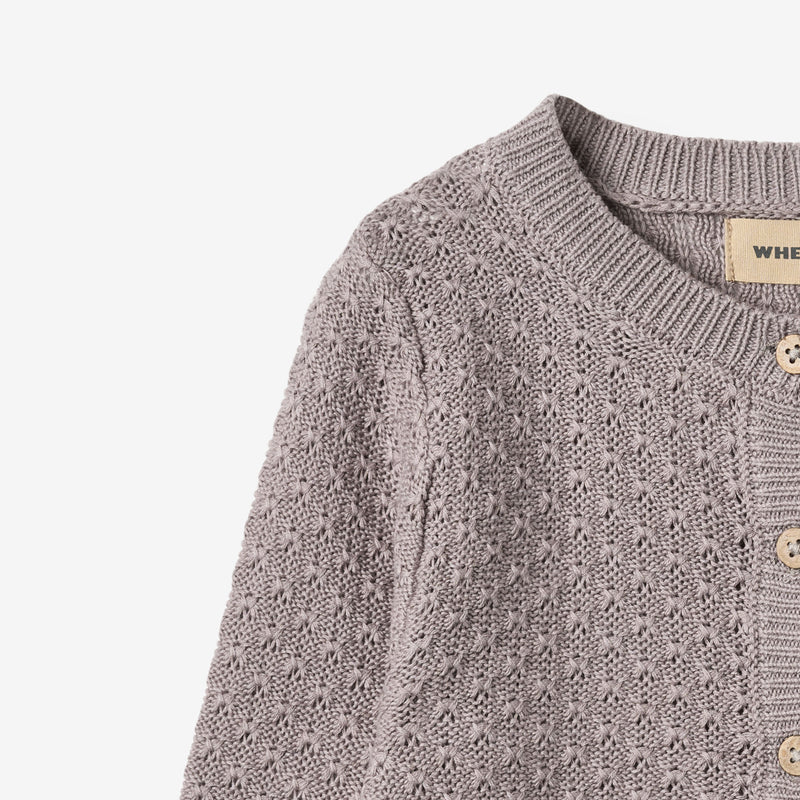 Wheat Main Knit Cardigan Magnella Cardigan 9531 dusty purple